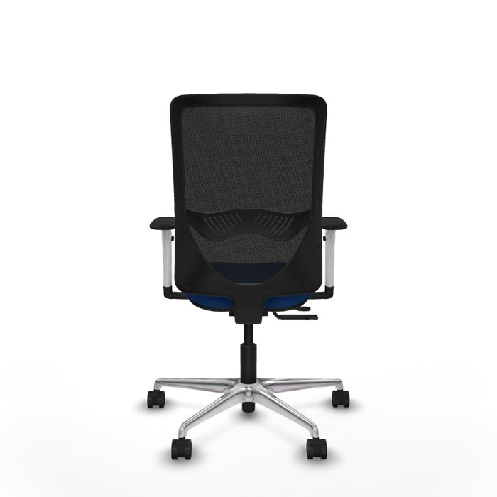 PIQUERAS Y CRESPO Silla de oficina Zulema con mecanismo Sincro/Traslack, Azul y Negro