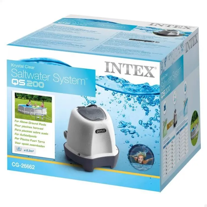 Intex 26662 Esterilizador de Sal QS200 para Piscinas de hasta 8 m3