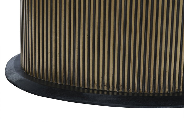 DKD Home Decor Mesa de Comedor Ovalada Moderna de Latón y Mármol Negro y Dorado | Desmontable | 110x200x76 cm