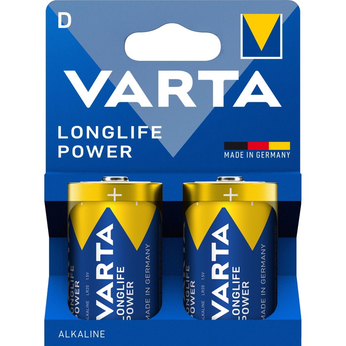 Varta Pila alcalina Longlife Power D - LR20 (2 unidades) Varta Pila alcalina Longlife Power D - LR20 (2 unidades)