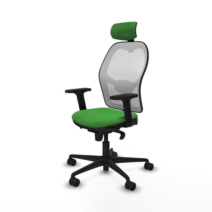 PIQUERAS Y CRESPO Silla de oficina Jorquera verde y blanca