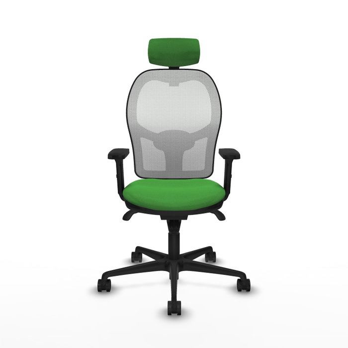 PIQUERAS Y CRESPO Silla de oficina Jorquera verde y blanca
