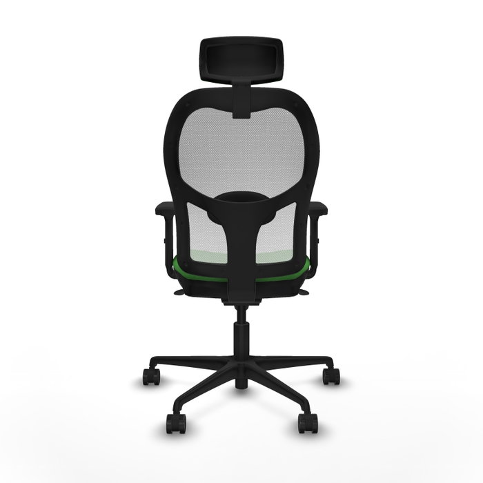 PIQUERAS Y CRESPO Silla de oficina Jorquera verde y blanca