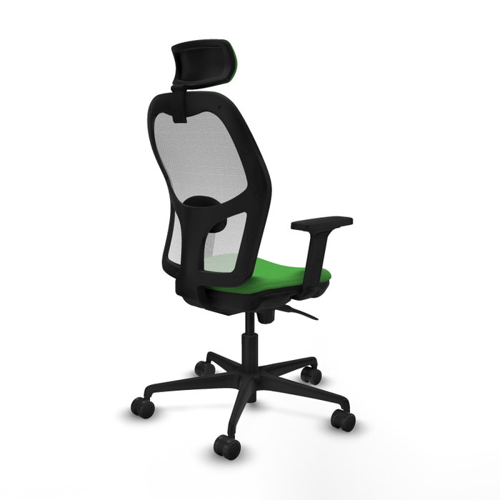 PIQUERAS Y CRESPO Silla de oficina Jorquera verde y blanca