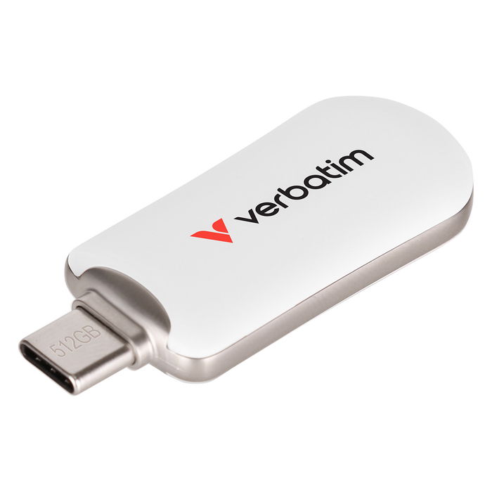 Verbatim 30231 USB-C Flash Drive 512GB, USB 3.2 Gen 1, Blanco Verbatim 30231 USB-C Flash Drive 512GB, USB 3.2 Gen 1, Blanco