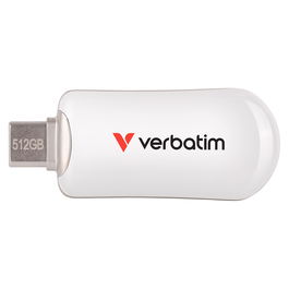 Verbatim 30231 USB-C Flash Drive 512GB, USB 3.2 Gen 1, Blanco