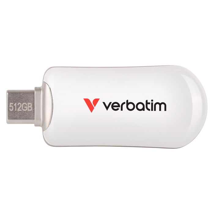 Verbatim 30231 USB-C Flash Drive 512GB, USB 3.2 Gen 1, Blanco Verbatim 30231 USB-C Flash Drive 512GB, USB 3.2 Gen 1, Blanco