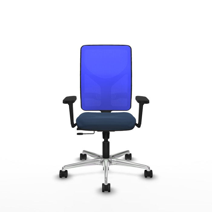 PIQUERAS Y CRESPO Silla de oficina Motilla con mecanismo Sincro/Traslack Azul