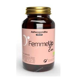FEMMEUP Zen 60Cap. Ashwagandha KSM-66 para concentración y funciones cognitivas, complemento alimenticio vegano
