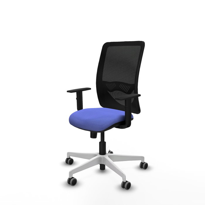 PIQUERAS Y CRESPO Silla de oficina Zulema Azul claro con mecanismo Sincro
