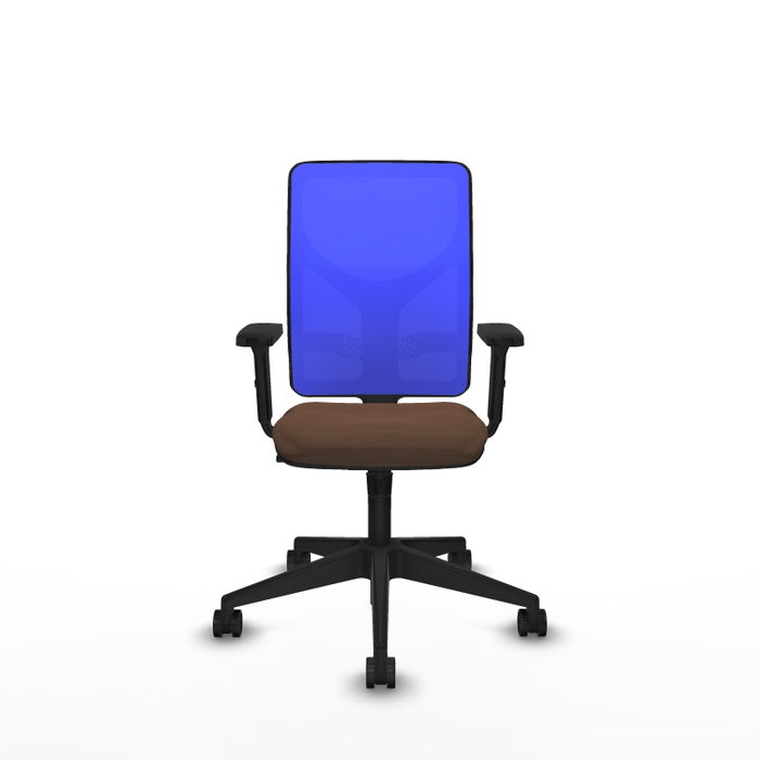 PIQUERAS Y CRESPO Silla de oficina Motilla con mecanismo Sincro, Azul y Marrón oscuro PIQUERAS Y CRESPO Silla de oficina Motilla con mecanismo Sincro, Azul y Marrón oscuro