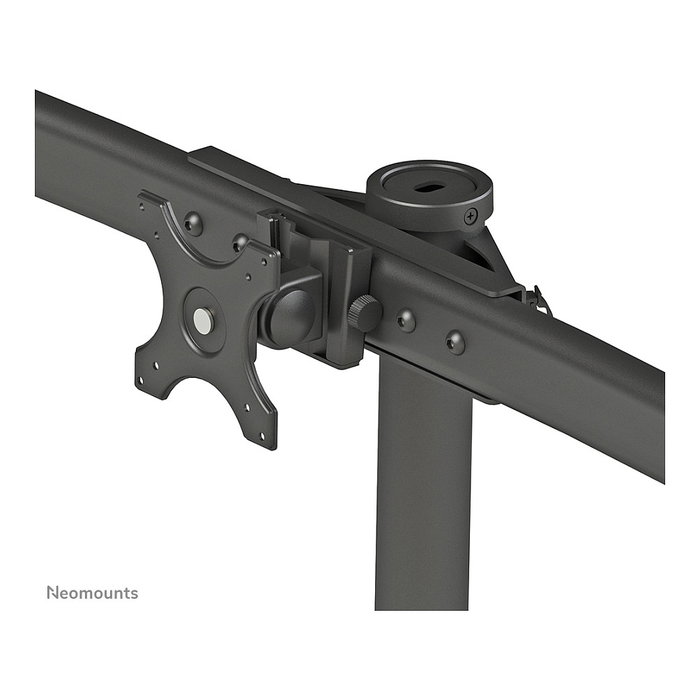 Neomounts FPMA-D700DD6 - Soporte de escritorio para 6 monitores o TV planos de 10" a 27" (69 cm), hasta 8 kg c/u, VESA 100x100/75x75 mm, negro