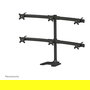 Neomounts FPMA-D700DD6 - Soporte de escritorio para 6 monitores o TV planos de 10" a 27" (69 cm), hasta 8 kg c/u, VESA 100x100/75x75 mm, negro