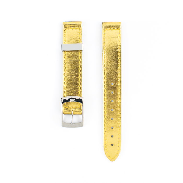 Tommy Hilfiger Correa Reversible de Piel Dorado y Plateado 15mm