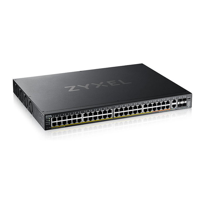 Zyxel XGS2220-54HP Switch Gestionable L3 48 Puertos Gigabit PoE 2 Puertos 10G Plus 4 SFP+ Montaje en Rack