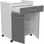 Ekipa Carro OSLO gris brillo con 1 cajón y 1 puerta