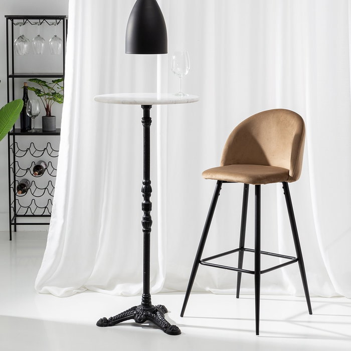 Taburete Alto Marrón Tejido-Metal Salón 40,20 X 48,20 X 102 (Set de 2) Taburete Alto Marrón Tejido-Metal Salón 40,20 X 48,20 X 102 (Set de 2)