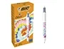 Bic Bolígrafo Cuatro Colores Tiedyed Pastel Punta 1 mm Caja 12 Unidades