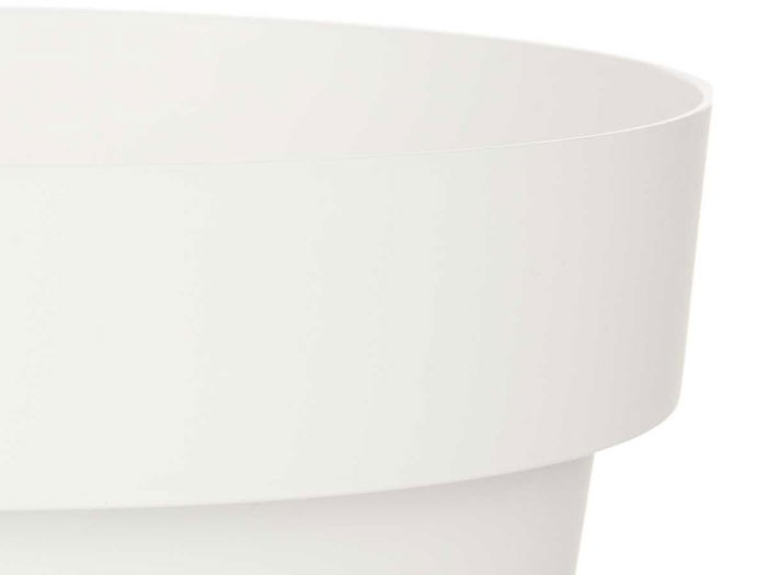 Ibergarden Maceta Plastico Blanca Con Reserva De Agua 30 cm (Set de 6)