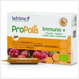 LADROME Propolis Immuno+ 20 Ampollas con Propóleo, Jalea Real y Equinácea para el Sistema Inmunitario