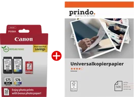 Canon PG-575+CL-576 MCVP con Papel Prindo Universal