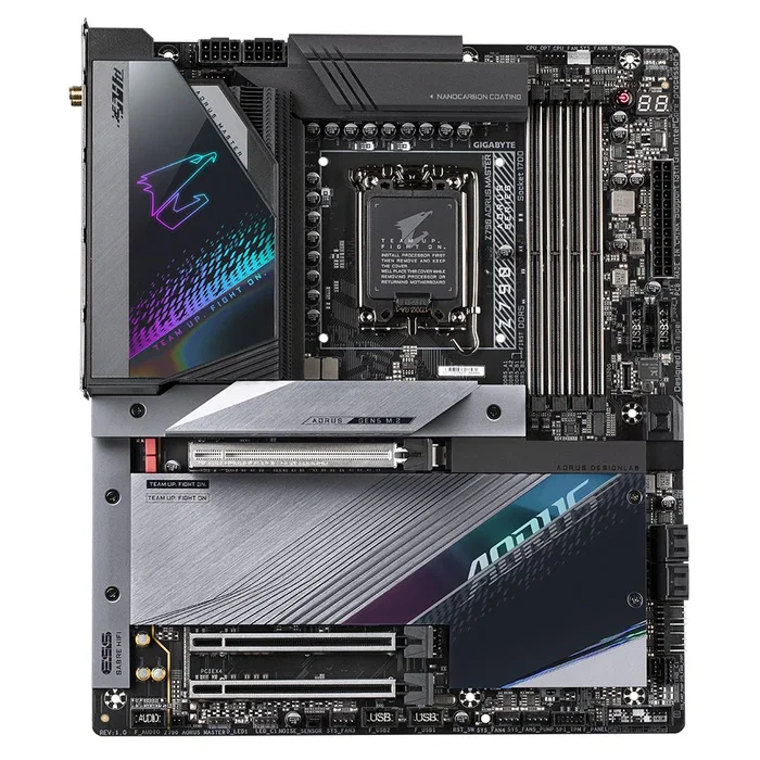 Gigabyte Z790 AORUS MASTER Placa Base Intel Z790 LGA 1700 ATX - DDR5, PCIe 5.0, Wi-Fi 6E, 10GbE LAN, VRM 20+1+2 Fases