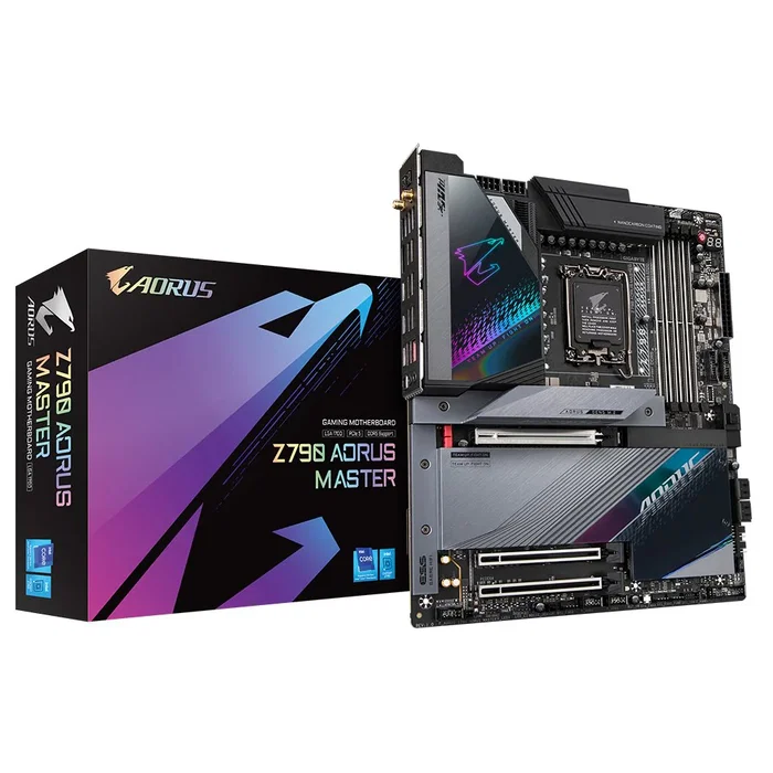 Gigabyte Z790 AORUS MASTER Placa Base Intel Z790 LGA 1700 ATX - DDR5, PCIe 5.0, Wi-Fi 6E, 10GbE LAN, VRM 20+1+2 Fases