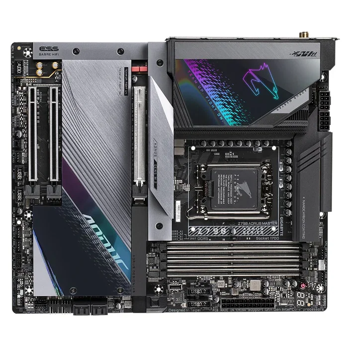 Gigabyte Z790 AORUS MASTER Placa Base Intel Z790 LGA 1700 ATX - DDR5, PCIe 5.0, Wi-Fi 6E, 10GbE LAN, VRM 20+1+2 Fases