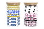 DKD Home Decor Bote de Borosilicato y Bambú Africa Gres 1L