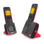 SPC Teléfono Inalámbrico Blade 7292RC2 Pack DUO Rojo y Negro