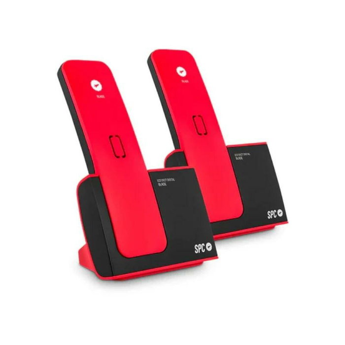 SPC Teléfono Inalámbrico Blade 7292RC2 Pack DUO Rojo y Negro