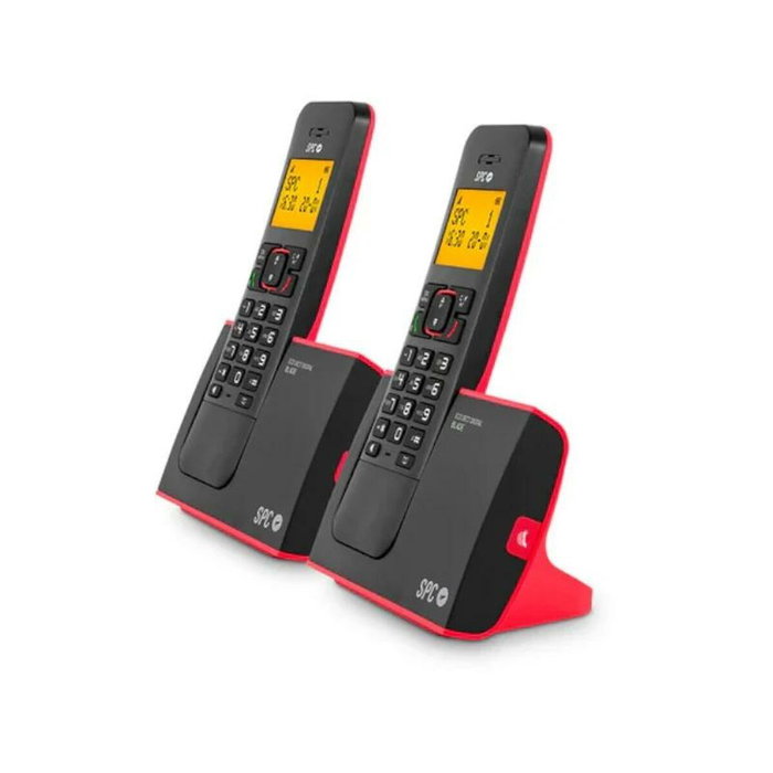 SPC Teléfono Inalámbrico Blade 7292RC2 Pack DUO Rojo y Negro