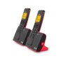 SPC Teléfono Inalámbrico Blade 7292RC2 Pack DUO Rojo y Negro