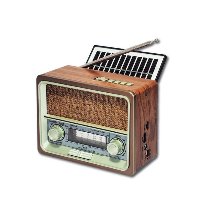 SAMI Radio Sami Vintage 8 bandas madera batería/solar multimedia SAMI Radio Sami Vintage 8 bandas madera batería/solar multimedia