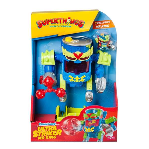 Magic Box Superthings Kazoom Power Ultra Striker Mr King con Mr King Exclusivo