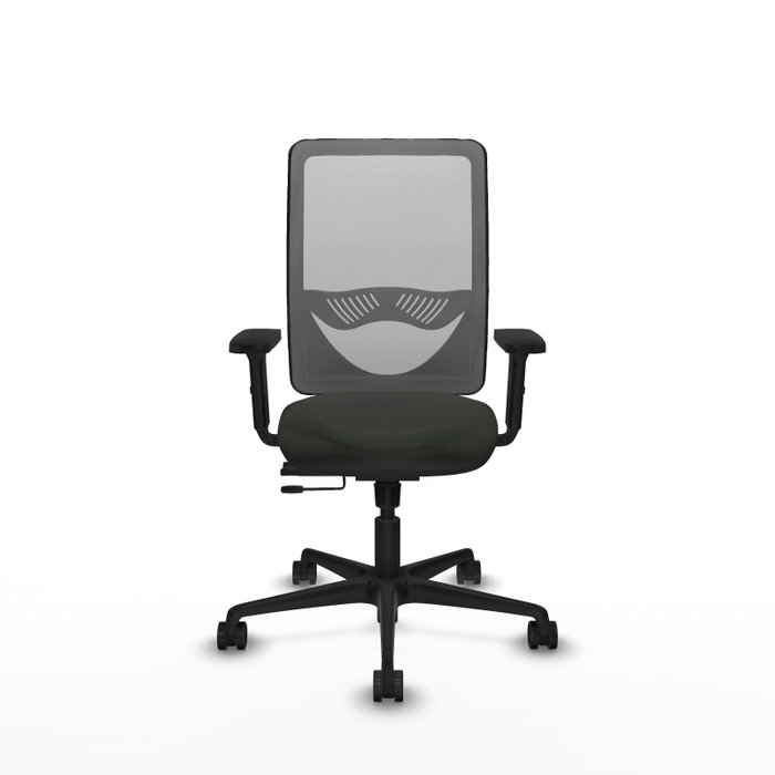 PIQUERAS Y CRESPO Silla de oficina Zulema con mecanismo Sincro/Traslack, Negro y Gris