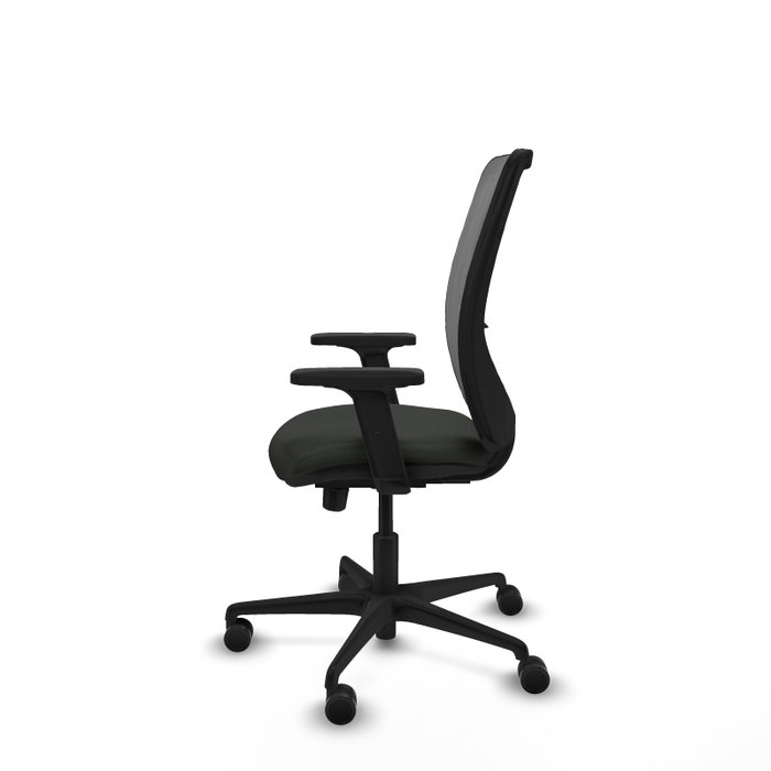 PIQUERAS Y CRESPO Silla de oficina Zulema con mecanismo Sincro/Traslack, Negro y Gris