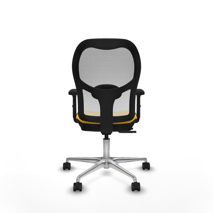 PIQUERAS Y CRESPO Silla de oficina Jorquera con mecanismo Sincro/Traslack Amarillo y Blanco PIQUERAS Y CRESPO Silla de oficina Jorquera con mecanismo Sincro/Traslack Amarillo y Blanco