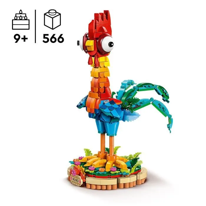 LEGO Disney Vaiana 2 43272 Heihei - Juguete para Niñas a partir de 9 Años con Pollo para Construir