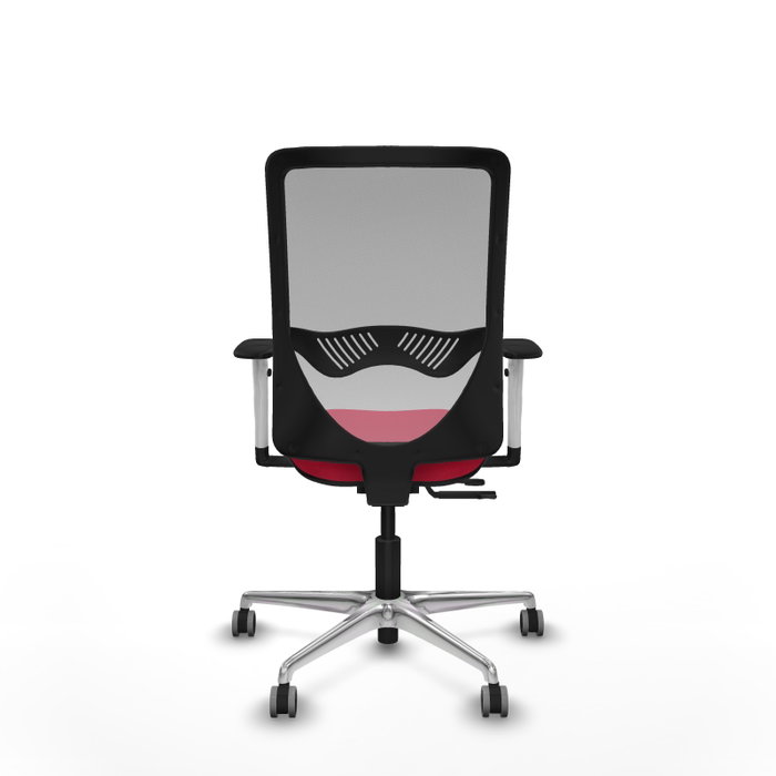 PIQUERAS Y CRESPO Silla de oficina Zulema con mecanismo Sincro/Traslack, Rojo y Gris PIQUERAS Y CRESPO Silla de oficina Zulema con mecanismo Sincro/Traslack, Rojo y Gris