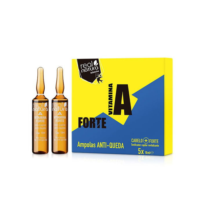 Real Natura Ampollas Vitamina A Anti-Caída Hidratante Cabello Seco 5x10ml Real Natura Ampollas Vitamina A Anti-Caída Hidratante Cabello Seco 5x10ml