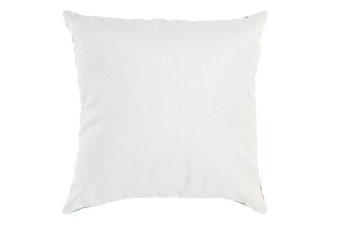 DKD Home Decor Cojin Mediterraneo Multicolor de Algodon y Lino 50 x 50 x 12 cm (4 Unidades)
