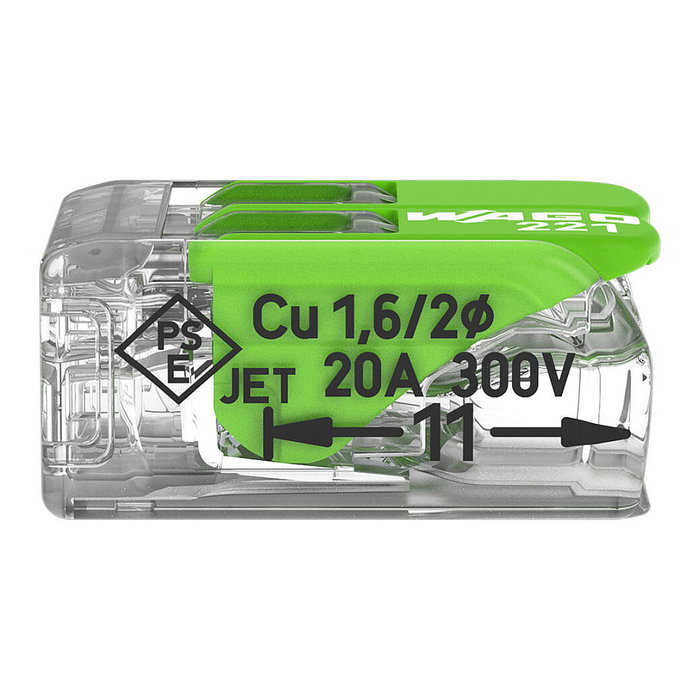 WAGO Wago 221-422 Terminal Block, 1000 piezas, Transparente WAGO Wago 221-422 Terminal Block, 1000 piezas, Transparente