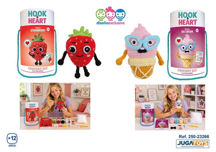 Good Idea Crea tu fresa o helado de crochet Good Idea Crea tu fresa o helado de crochet