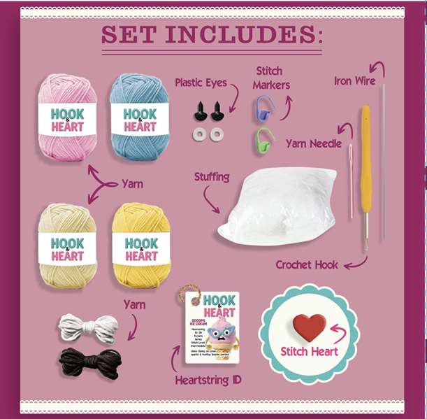 Good Idea Crea tu fresa o helado de crochet Good Idea Crea tu fresa o helado de crochet