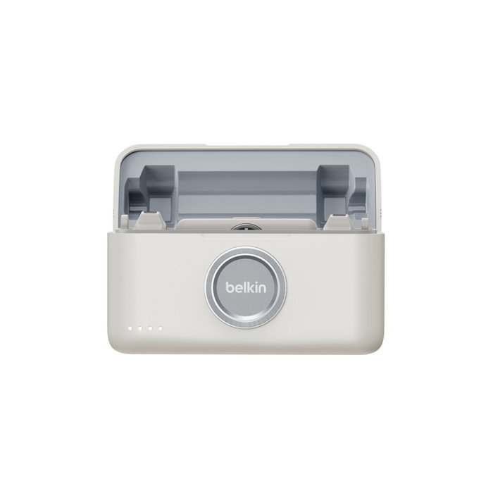 Belkin Stage Dual Micrófono Inalámbrico con Estuche de Carga CTA003hqSA Beige Belkin Stage Dual Micrófono Inalámbrico con Estuche de Carga CTA003hqSA Beige