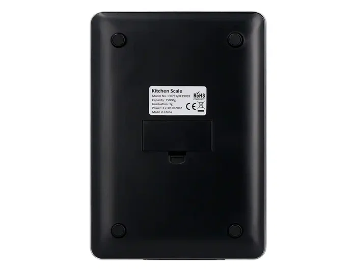 Q-connect Báscula de precisión digital con pantalla LCD KF19059, 5 g a 15 kg