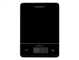 Q-connect Báscula de precisión digital con pantalla LCD KF19059, 5 g a 15 kg