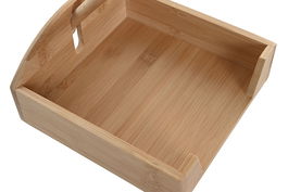 DKD Home Decor Servilletero Bambú Natural 21 x 19 x 8.8 cm