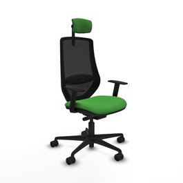PIQUERAS Y CRESPO Silla de oficina Mardos Verde y Negro